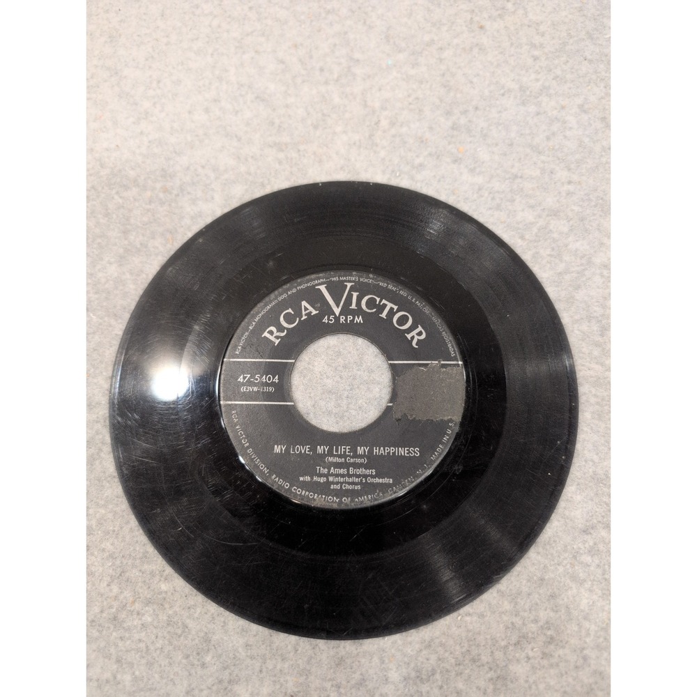 The Ames Brothers If You Want My Heart RCA Victor 47-5404 45 RPM Vinyl Record - Picture 2 of 3